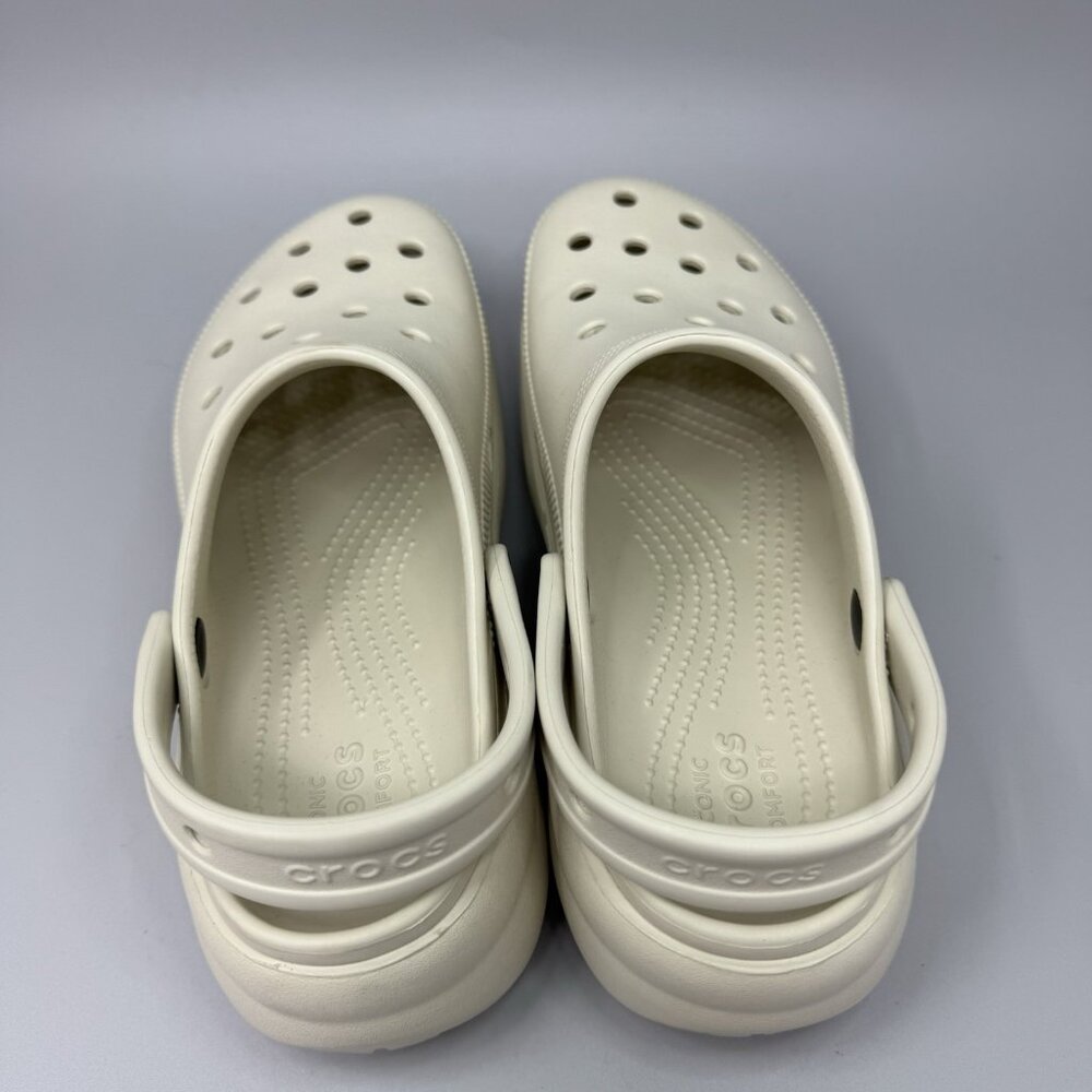Crocs Classic Bae Platform Clog Shoes Womens Size 8 Beige Tan Slip On Comfort - Picture 8 of 10
